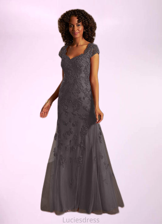 Lesly Mermaid Queen Anne Sequins Lace Floor-Length Dress HFP0022641