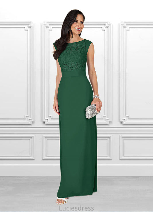 Allison A-Line Lace Chiffon Floor-Length Dress HFP0022644