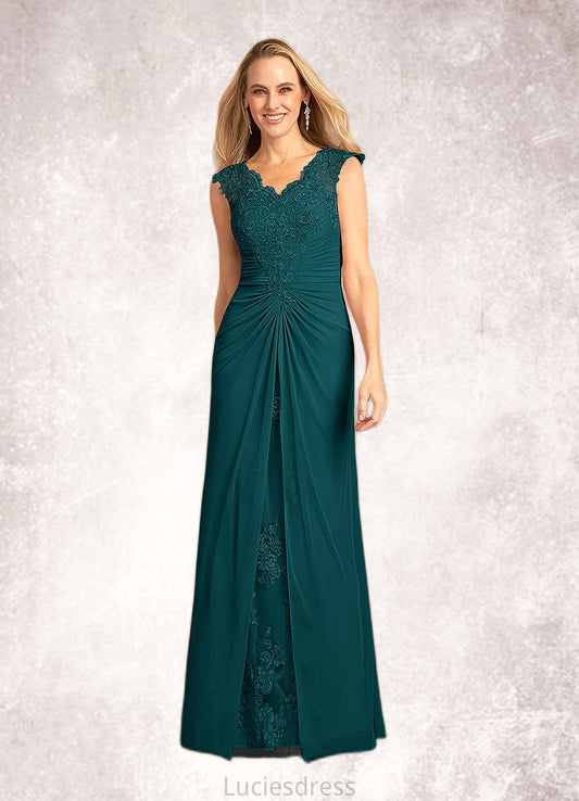 Maddison A-Line Lace Floor-Length Dress HFP0022668