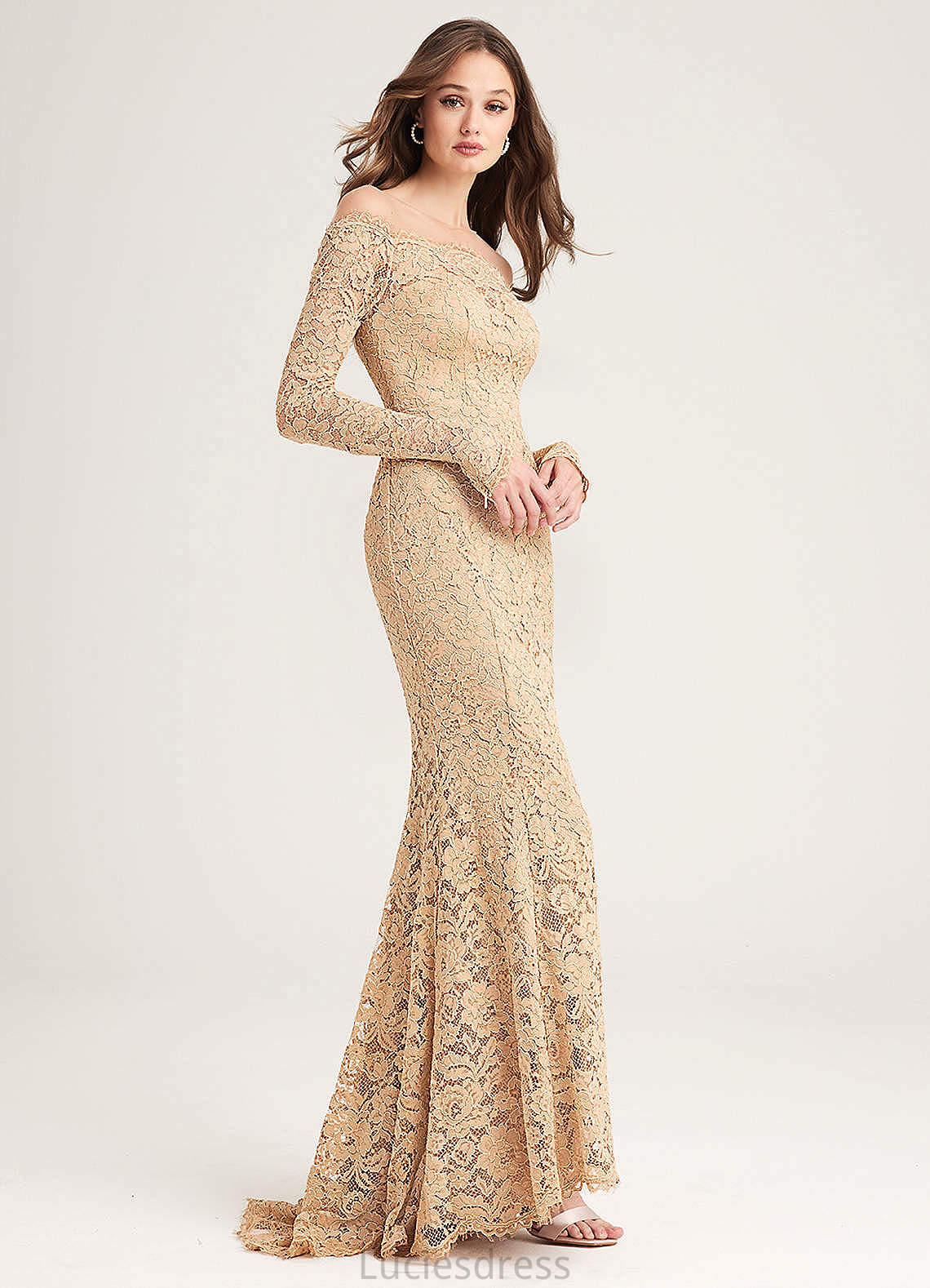 Moira Spaghetti Staps Natural Waist Floor Length Sleeveless A-Line/Princess Bridesmaid Dresses