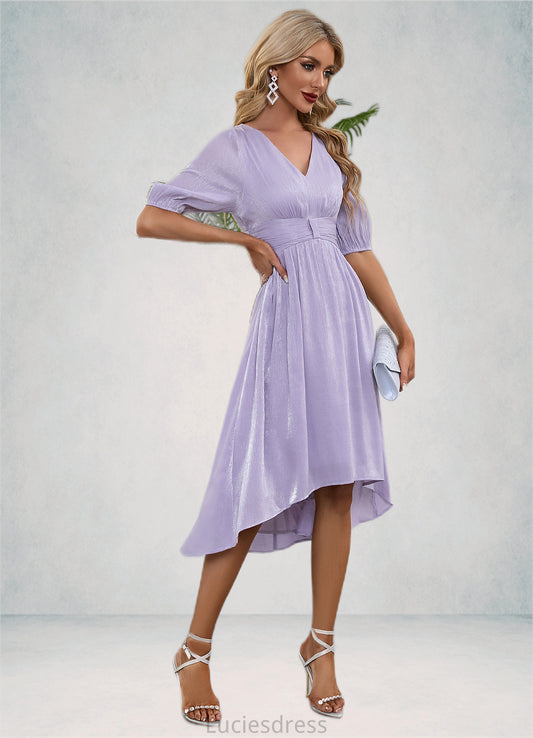 Grace V-Neck Elegant A-line Polyester Midi Dresses HFP0022550