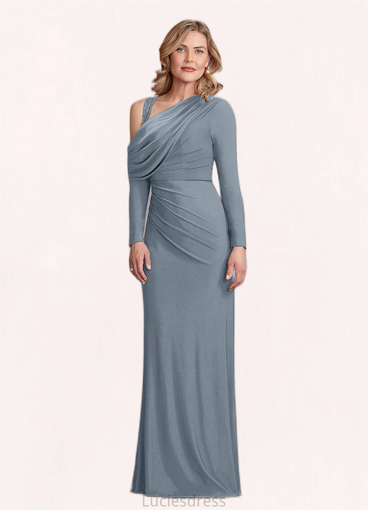 Kamryn Sheath Lace Luxe Knit Floor-Length Dress HFP0022691